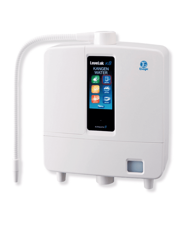 Ionizador de agua alcalina antioxidante Enagic Leveluk K8 con 8 placas de titanio