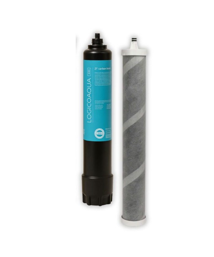 Recambio Lógico Aqua Pro 21 pulgadas – Filtro de carbón en bloque bacteriostático y fibra de coco