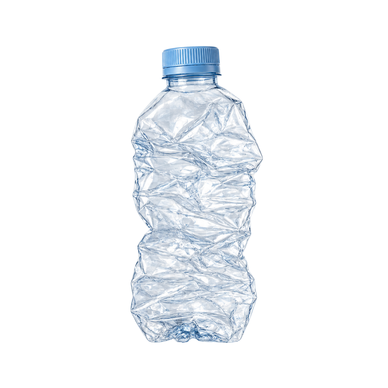 Botella aplastada