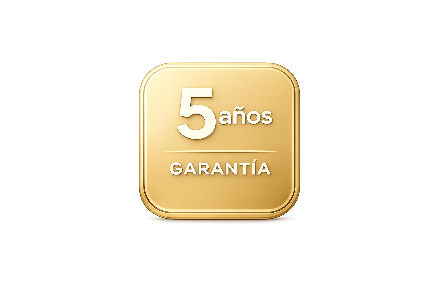 Cinco años de garantía oficial